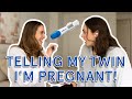 Telling My Twin Sister I'm Pregnant! | Allie & Lucie Fink