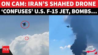 Shock Video American F-15 Chases, Then Fails To Shoot Down Irans Shahed Drone, Mive Fireball