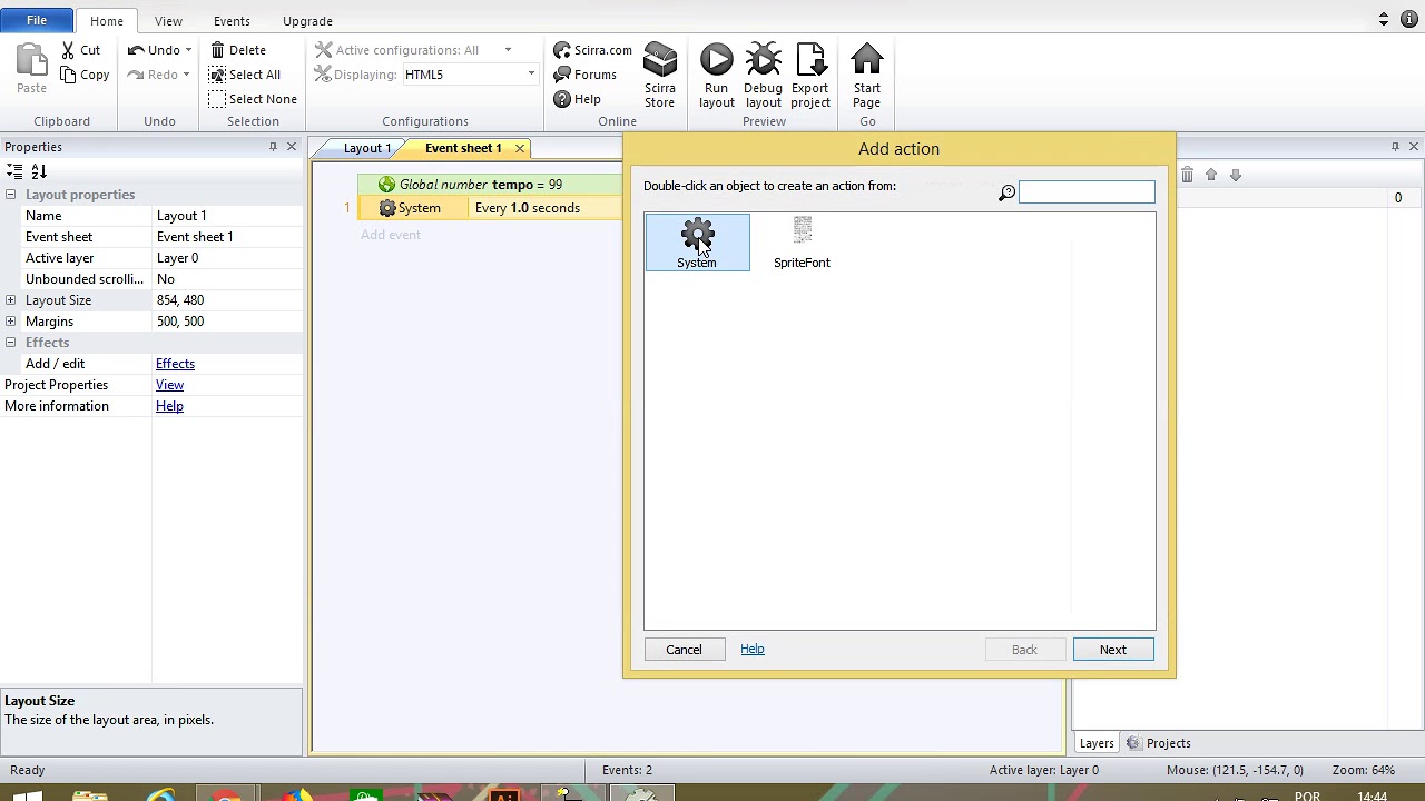 Construct 2 - Usando o tempo