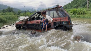 🔥BMW 528i E39 was buried under the river after a flash flood, I saved it and restored it