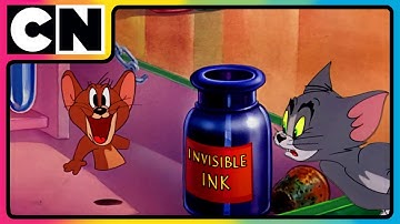Tom and Jerry 😺🐭| Jerry’s Invisible Ink Prank! 😆| Animated Cartoon 😍| Cat & Mouse Cartoon @cnindia