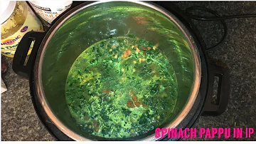Spinach Pappu In Instant Pot /Andhra Style /Ready in 8 Minutes / Tamil Vlog / USA
