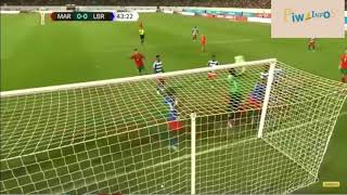 MAROC VS LIBERIA | GOAL & HIGHLIGHTS | QUAL CAF 23  1ERE MI-TEMPS