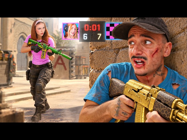 ¿puedo ganar 1v1 contra UNA CHICA?