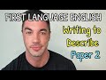 Igcse first language english  the art of descriptive writing paper 2coursework