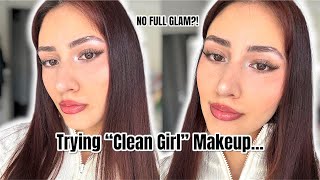 I usually wear full glam... but I tried clean girl makeup *10 minute routine* screenshot 4
