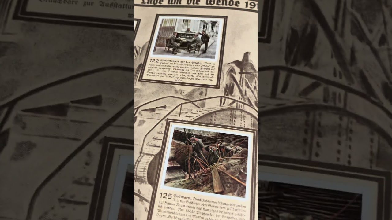 Der Welt Krieg 1937 cigarette card inserts Souvenir Book