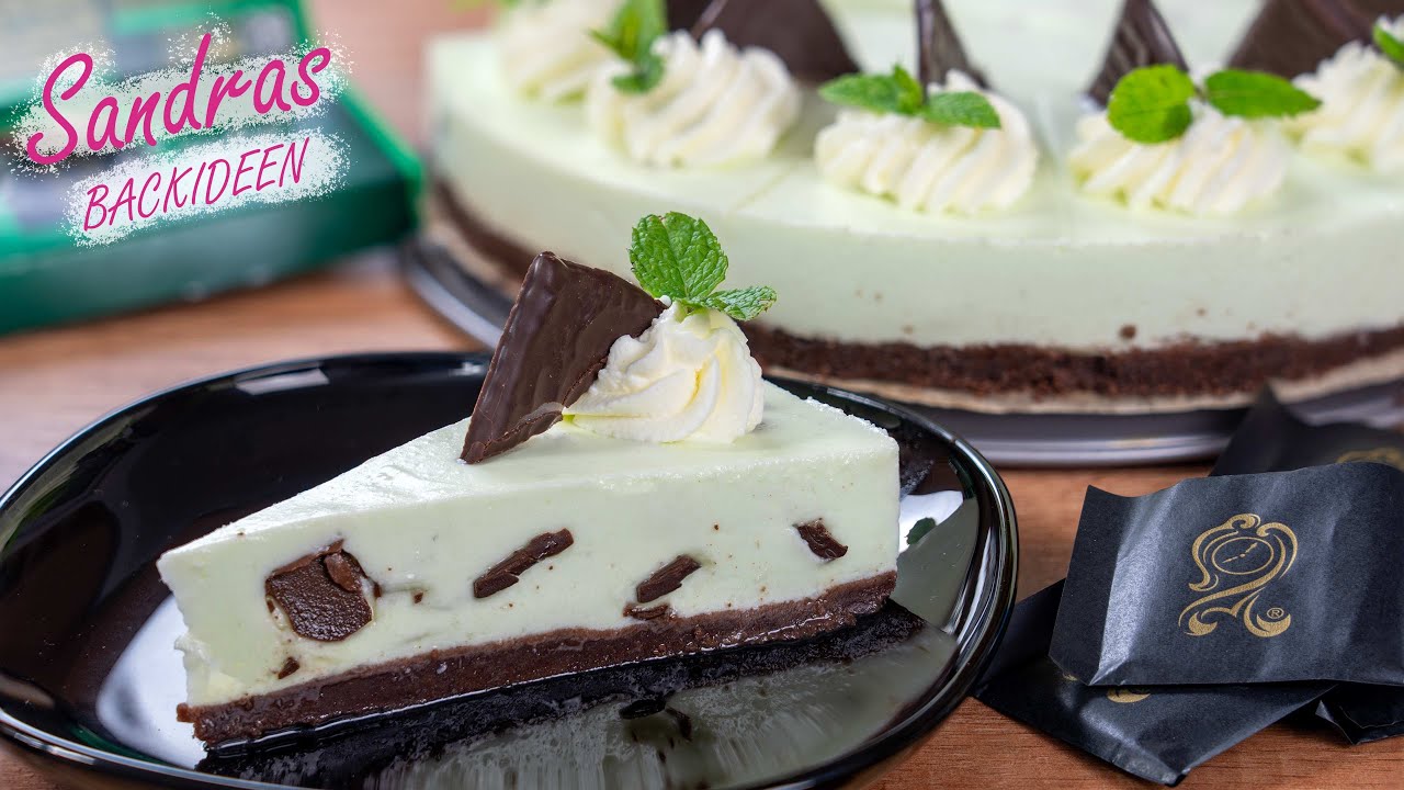 After Eight Torte - ohne Backen | Minztorte