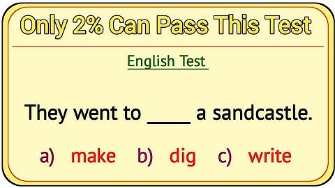 Mixed Grammar Test 🌟 Only 2% Can Pass This Test!