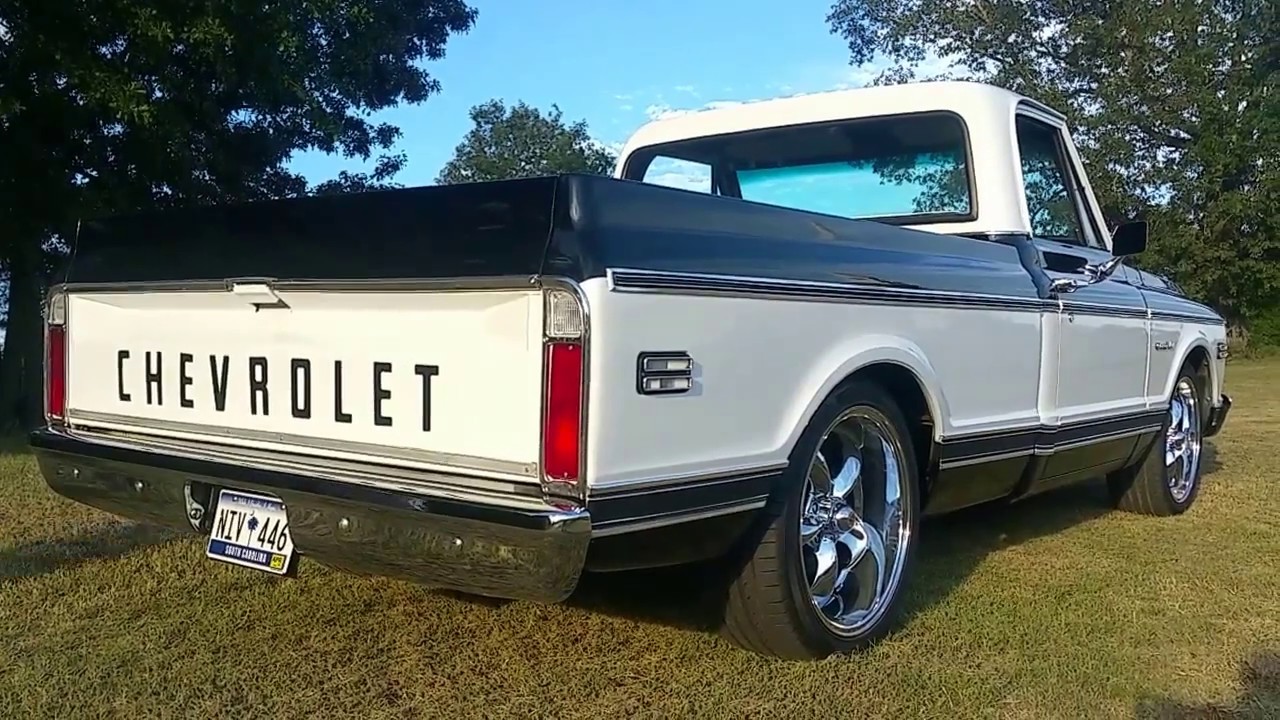 1972 Chevrolet C10 Short bed V8 "Tuxedo" For Sale! YouTube
