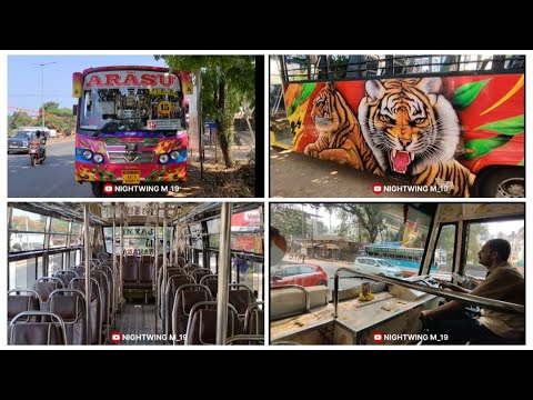 Arasu | bs6 Eicher CNG | Cabin ride | Mangalore buses - YouTube