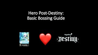 [Maplestory SEA/Aquila] Hero: Destiny Rework, A Very Basic Bossing Guide