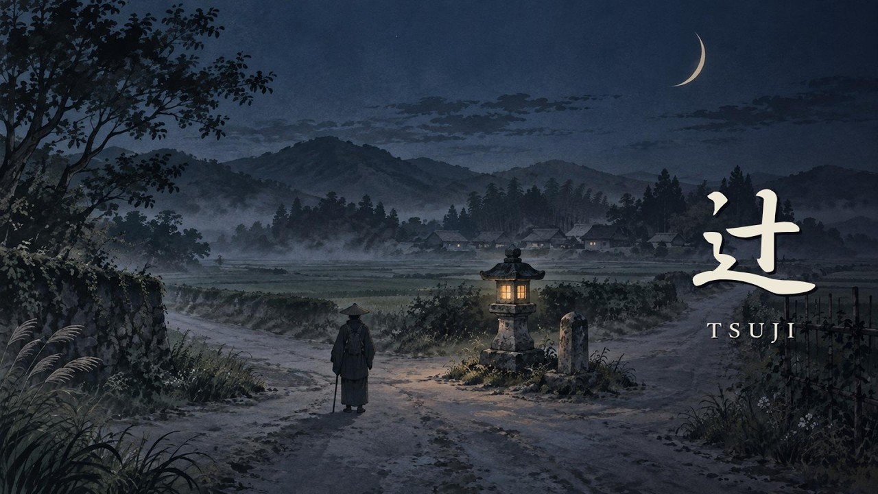 Old Night Lamp at the Crossroads 🌙 Japanese Sleep Music