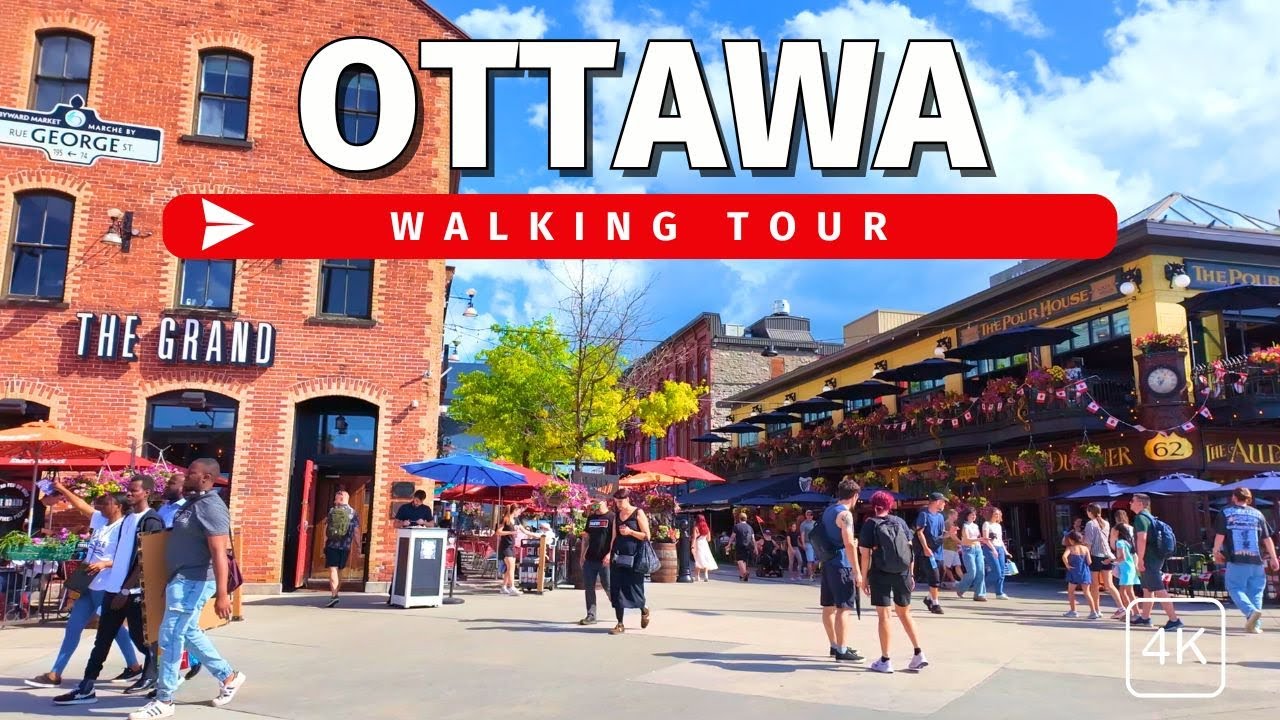 Ottawa in 4K 🇨🇦 | Walking Tour Through Canada’s Capital with Captions