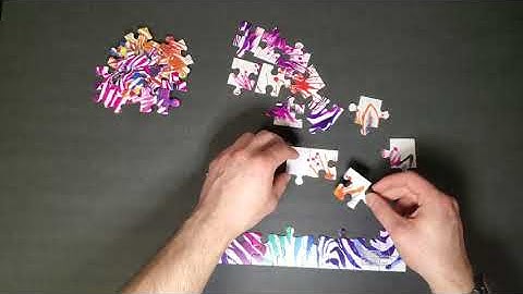 Vibrant Zebra Puzzle!