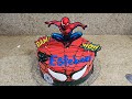 pastel de tres leches ,spider man