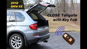 How to code BMW X5 to close tailgate with key fob or dash button and double blink emergency flashers