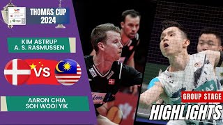 Astrup/Rasmussen (DEN) vs Chia/Soh (MAS) - Group Stage | Thomas Cup 2024