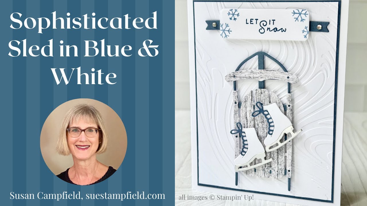 Sneak Peek! Sophisticated Sled in Blue & White!