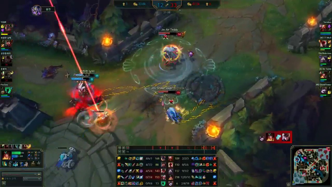 Jin Air Teddy  - Sivir vs Ezreal -  KR LOL Highlights