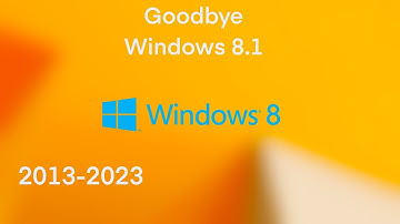 Goodbye Windows 8.1