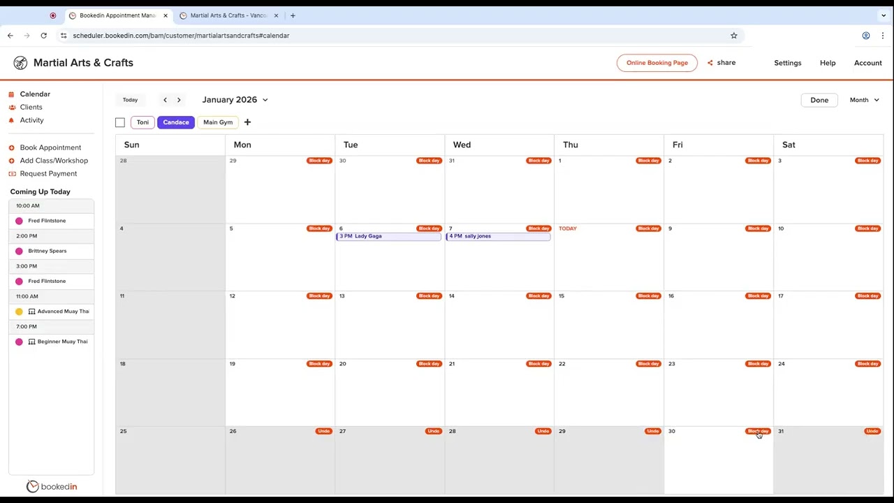Change available hours by day (desktop instructions)