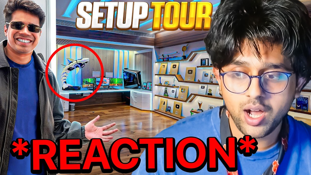 Rachitroo Gets Amazed By Gamerfleet Room | Rachitroo reacts | Twitch Highlight