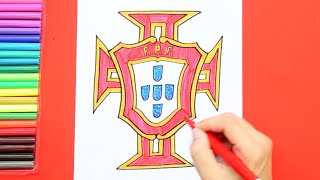How to draw Portugal National Football Team Logo