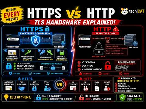 How HTTPS Works | TLS Handshake Explained Visually 🔒