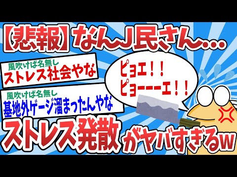 【2ch面白いスレ】【悲報】なんJ民さん、ストレス発散がヤバすぎるwwｗ【ゆっくり解説】