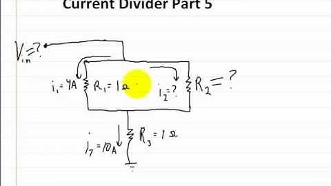 Circuits Current Divider part 5 Using Kirchoff rule