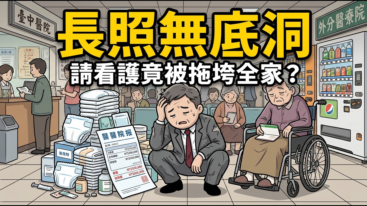 「請外籍看護」就能安心養老?拆解台灣「長照2.0」補不齊的龐大開銷,一個人拖垮全家兩代人的財務黑洞! 縮圖