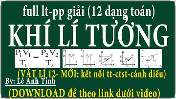 [ Vật lí 12-kntt] Hướng dẫn giải đầy đủ 12 dạng bài tập khí lí tưởng (lí 12 ctst chương 3)