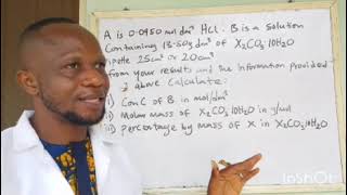 DRAWING TITRATION TABLE, AVERAGE TITRE VALUE AND TYPICAL CALCULATIONS INVOLVED.....WAEC STANDARDS