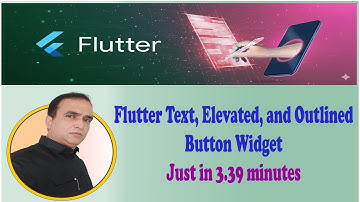 18. Flutter TextButton, ElevatedButton & OutlinedButton Widget | Dr. Vipin Classess #flutter