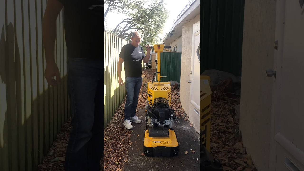 Werkmaster Titan Propane Concrete Grinder YouTube