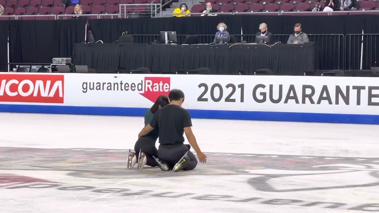 Riku Miura/ Riyuichi Kihara FS Practice @ Skate America 2021