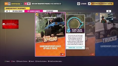 Easy 1 000 000 Skill Points XP Accolades gamedropspops Custom Forza Horizon 5 Track