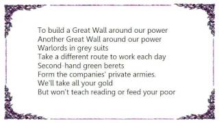 Dead Kennedys - The Great Wall Lyrics