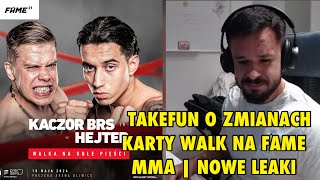 TAKEFUN O ZMIANACH KARTY WALK NA FAME MMA | NOWE LEAKI