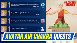 Fortnite Complete Air Chakra Quests - How to EASILY Complete Avatar Elements Quests Challenges