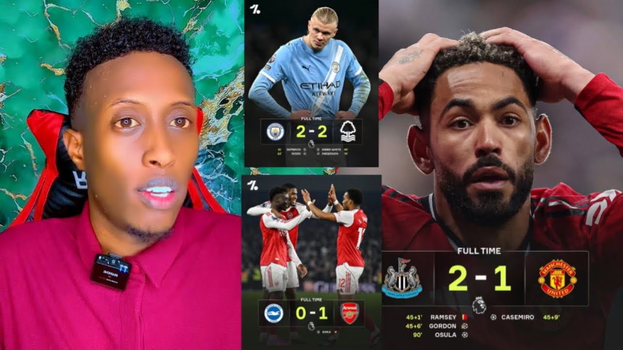 Man United Guul daro La Kulantay, Arsenal & Chelsea Oo Guuleysteen Halka Man City Lagu dhagay