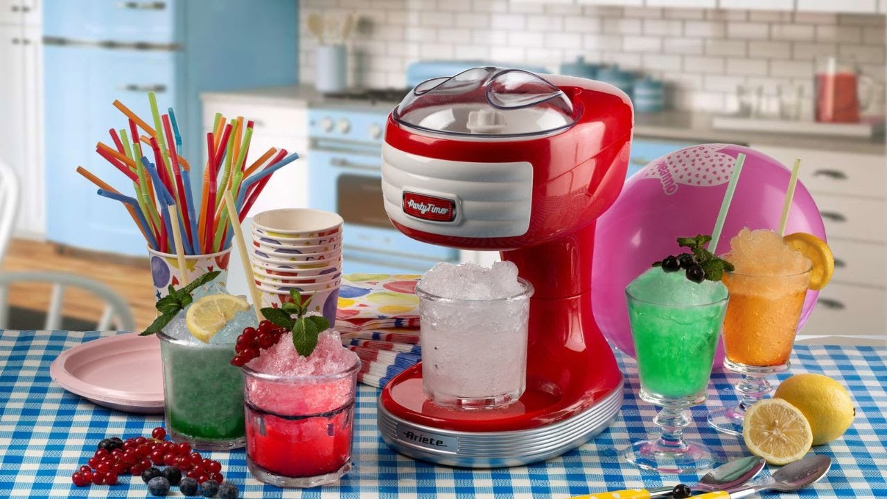 Ariete 0078 Party Time Granita Maker, 30 W - Red - Dokkaner