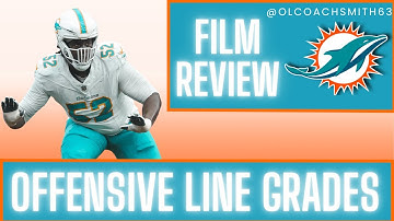 Week 6 Dolphins vs. Chargers Offensive Line Grades & Film Review