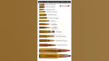 Russian Popular Cartridges Include Military Calibers #shorts