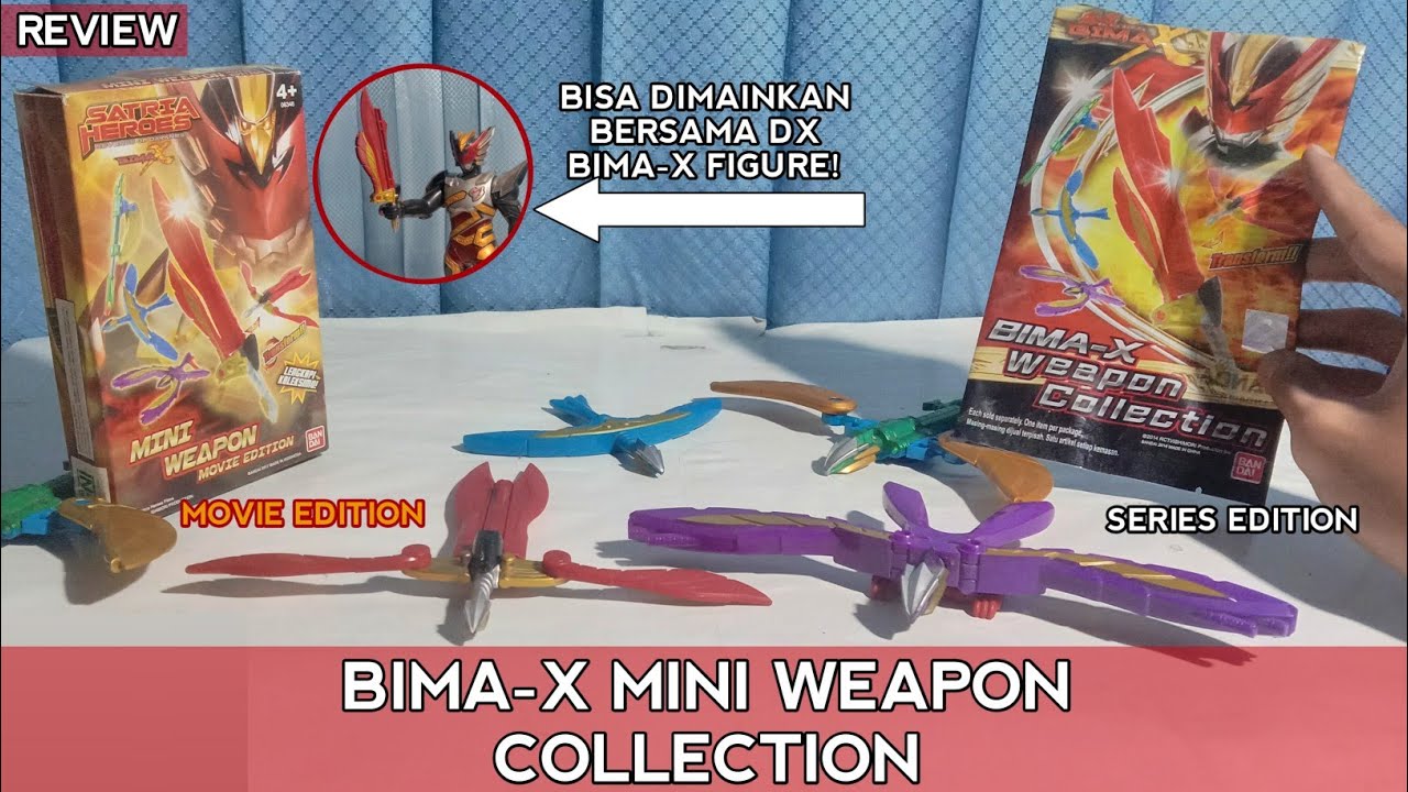 REVIEW - BIMA-X MINI WEAPON COLLECTION | SATRIA GARUDA BIMA-X (2014) / SATRIA HEROES (2017)