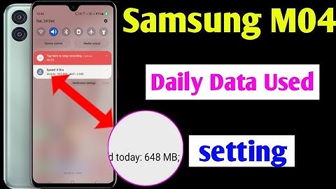 Samsung m04 me daily data use Kaise dekhe | samsung galaxy m04 data usage setting | samsung m04