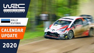 WRC Calendar Update 2020