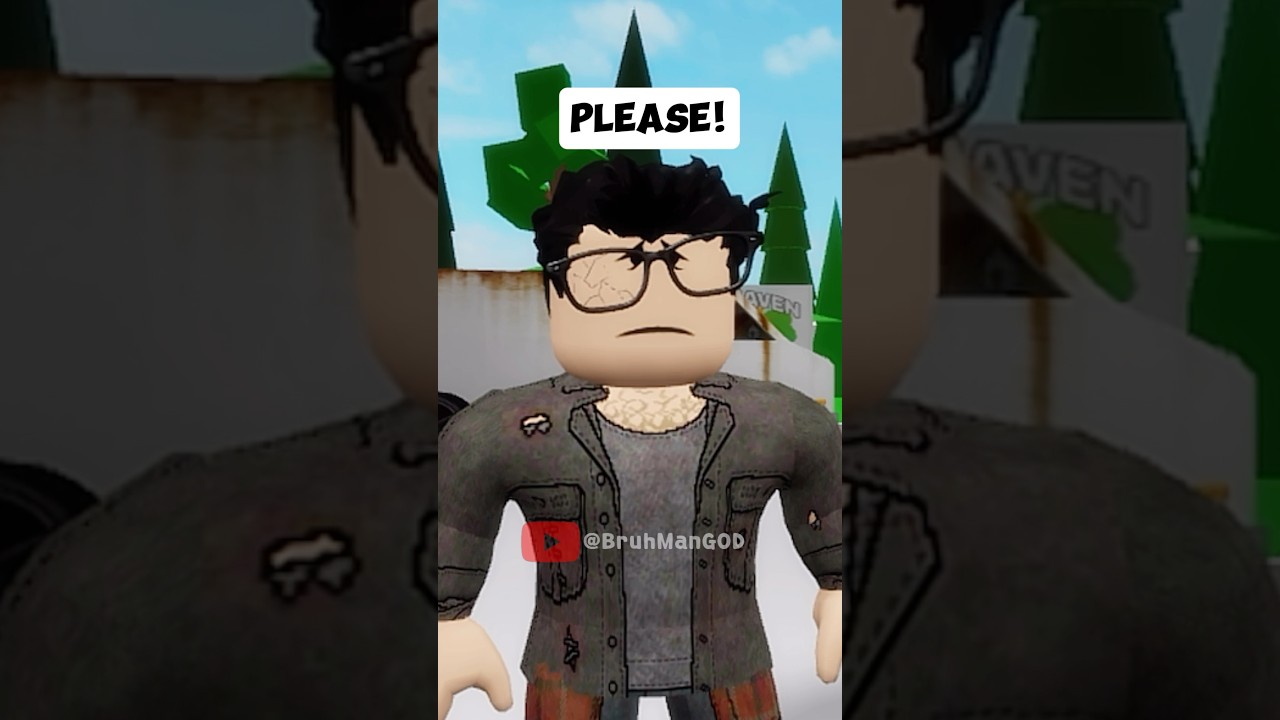 HOMELESS MAN TRICKED MY FAMILY..😳#roblox #shorts