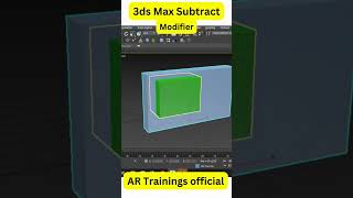 3dsmax Subtract Modifier | 3dsMax Tutorials #3dmax #tutorial #autodesk #3d ll#3dmodeling